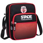 Sacoche besace - stade toulousain - toulouse - polyester - multicolore - 25x20x10 cm