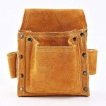 Sacoche de charpentier pour la taille ceintures porte - outils en cuir de qualit suprieure avec 2 porte ...