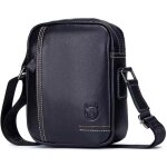 Sacoche homme bullcaptain en cuir véritable noir - grande capacité portée en bandoulière - pratique résistant ... Sacoche homme bullcaptain en cuir véritable noir - grande capacité portée en bandoulière - pratique résistant ...