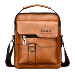Sacoche homme classic bandoulire vintage cuir pu - lgance praticit et style intemporel & raffin