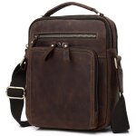 Sacoche homme grande capacit cuir vritable crazy horse - rsistante moderne classe - travail voyage ...