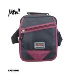 Sacoche homme - maromax - bandouli�re - multi - poches - rouge - 20x8x23 cm