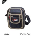 Sacoche homme - maromax - multi poches - synth�tique - beige - 17x14x7 cm