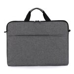 Sacoche housse ordinateur portable 17 pouces - nylon - anti - choc ultra - l�ger multi - poches - gris ...