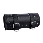 Sacoche de moto - sac de guidon - cuir pu - impermable - noir