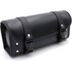 Sacoche de moto universelle en cuir pu sacoche de selle de moto sac � outils sac � roulettes noir