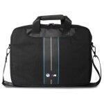Sacoche pour ordinateur portable 16 (noir) bmw nylon blue stripe