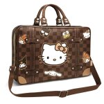 Sacoche ordinateur portable la - hello kitty squares - brun - taille unique