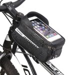 Sacoche velo de guidon vlo tanche - avec cran tactile en tpu et housse rsistante  la pluie - pour ...