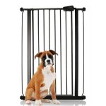 Safetots barrière extra haute premium pour chien 75cm - 83cm extra haute de 104cm couleur noir mat Safetots barrière extra haute premium pour chien 75cm - 83cm extra haute de 104cm couleur noir mat