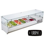 Saladette r�frig�r�e � poser 155 w - vevor - vitrine r�frig�r�e pour pizzeria - couvercle en pc - pour ...