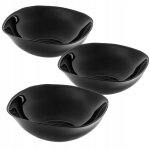Saladier noir 19cm kadax - lot de 3