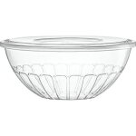 Saladier rutilisable 24cm transparent