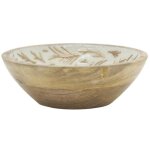 Saladier - aubry gaspard - modle rond - dcor fougre -  18 cm - bois et rsine