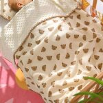Salalis couverture pour b�b� douce couverture pour b�b� � dos pointill� mignonne respirante literie piece ...