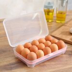 Salalis porte - stockage des ?ufs 1pc ?uf de stockage bo�te de stockage 15 bac plastic plastic refrigerator ...