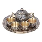 Salalis service � th� vintage th�i�re vintage en m�tal exquis luxueux motif en relief service � th� marocain ...