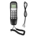 Salalis t�l�phone c�bl� t�l�phone filaire recomposant �cran lcd petit t�l�phone fixe filaire pour le ...