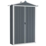 Sale 2025armoire haut de de stockage / abri de jardin mood - gris 116x45x175 cm - acier galvanis chill8311265 ...