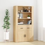 Sale 2025armoire haute vitrine - bibliothèque buffet haut - chêne sonoma - bois dingénierie5174 kg 4840 ... Sale 2025armoire haute vitrine - bibliothèque buffet haut - chêne sonoma - bois dingénierie5174 kg 4840 ...