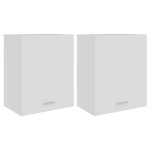 ?sale 2025?armoires suspendue - mood - meuble de cuisine haut multi - rangement - s 2 pcs blanc 50x31x60 ...