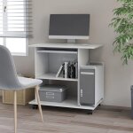 Sale 2025bureau informatique multim�dia - bureau dordinateur blanc 80x50x75 cm - bois ding�nierie2555 ...