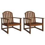 Sale 2025chaises de jardin - lot de 2 - fauteuils de jardin - bois dacacia solide - 60x63x79 cm175 kg ...