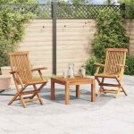 Sale 2025chaises pliables de jardin - lot de 2 - fauteuils de jardin - bois de teck solide - 55x60x89 ...