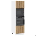 Sale 2025commode bahut cuisine - armoire � micro - ondes ch�ne artisanal 60x57x207 cm5269 kg 9312