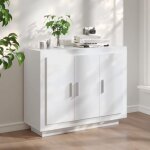 Sale 2025meuble bas bahut vaisselier - buffet blanc 92x35x75 cm - bois d?ingnierie2866 kg 3005