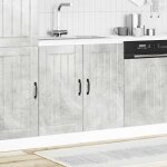 ?sale 2025?meuble sous vier - mood - meuble de base de lavabo lucca - gris bton - bois ingnierie chill60239 ...