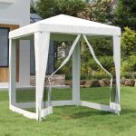 Sale 2025pavillon patio vidaxl - tente de r�ception avec 4 parois lat�rales en maille 2x2m blanc chill869787 ...
