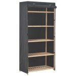 Sale 2025placard de chambre - garde - robe gris 79 x 40 x 170 cm tissu78 kg 7568 Sale 2025placard de chambre - garde - robe gris 79 x 40 x 170 cm tissu78 kg 7568