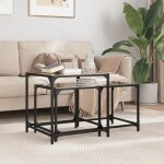 Sale 2025tables gigognes de salon - tables basses gigognes - lot de 2 - dessus en verre noir acier1206 ... Sale 2025tables gigognes de salon - tables basses gigognes - lot de 2 - dessus en verre noir acier1206 ...