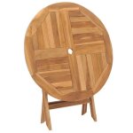 Sale 2025table pliable de jardin mood - table dappoint dextrieur - 85x76 cm bois de teck solide chill520585 ...
