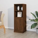 Sale 2025armoire haute vitrine - bibliothèque buffet haut - chêne marron - 36x355x1035 cm - bois dingénierie18 ... Sale 2025armoire haute vitrine - bibliothèque buffet haut - chêne marron - 36x355x1035 cm - bois dingénierie18 ...