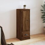 Sale 2025armoire haute vitrine - biblioth�que buffet haut - ch�ne marron - 36x355x1035 cm - bois ding�nierie20 ...