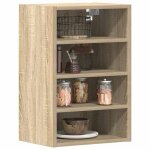 Sale 2025armoire suspendue - vitrine cuisine murale - ch�ne sonoma - 40x295x60 cm - bois ding�nierie1135 ...