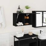 Sale 2025armoire wc suspendu - armoire murale de bain - noir 60x25x40 cm - bois ding�nierie1075 kg 8956 ...