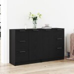 Sale 2025bahut vaisselier enfilade - buffets 2 pcs chne noir 60x30x70 cm bois dingnierie - aspect lgant ...