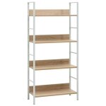 Sale 2025biblioth�que moderne - colonne �tag�re � 4 niveaux ch�ne 60x276x1245 cm bois ing�nierie108 kg ...