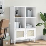 Sale 2025biblioth�que moderne - colonne �tag�re senja aspect de rotin blanc - bois massif de pin227 kg ...