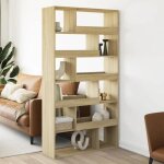 Sale 2025bibliothque moderne - tagre cloison de sparation - chne sonoma - bois dingnierie555 kg ...