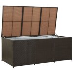 Sale 2025bote de rangement de jardin / coffre  coussin extrieur mood - rsine tresse 180x90x70 cm ...