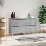 Sale 2025buffets bahut vaisselier - buffets - lot de 2 - gris b�ton - 60x35x70 cm - bois ding�nierie40 ...