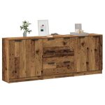 Sale 2025buffets bahut vaisselier - buffets - lot de 3 - vieux bois - 60x30x70 cm - bois ding�nierie523 ...