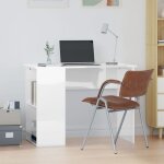 Sale 2025bureau informatique multim�dia - bureau - blanc brillant - 100x55x75 cm - bois ding�nierie2625 ...