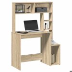 Sale 2025bureau informatique multim�dia - bureau avec �tag�res - multi - rangements - ch�ne sonoma - ...
