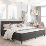 Sale 2025cadre de lit / sommier � lattes de lit - lit 2 personnes - gris tissu 200x200 cm24. 6 kg 7465 ...