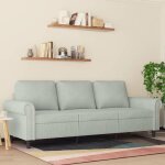 Sale 2025canap� fixe - canap� trois places - gris clair - 180 cm velours - 212x77x80 cm302 kg 6377